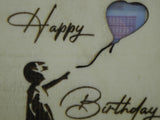Geldkarte,Geschenkkarte mit Motiv Happy Birthday 