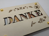 Geldkarte,Geschenkkarte mit Motiv Danke 
