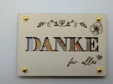 Geldkarte,Geschenkkarte mit Motiv Danke 