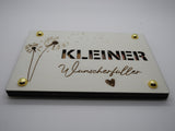 Geldkarte,Geschenkkarte aus Sperrholz,Handarbeit Motiv: Kleiner-Wunscherfueller