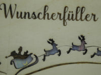 Geldkarte,Geschenkkarte aus Sperrholz mit Motiv Weihnachten