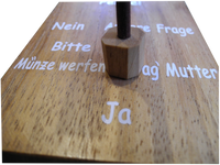 Frag-das-Pendel lustiges Entscheidungsspiel aus Holz