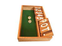 Jackpot-shut-the-box-canoga-Kneipenspiel-Trinkspiel, Klappspiel aus Holz