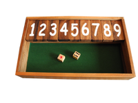 Jackpot-shut-the-box-canoga-Kneipenspiel-Trinkspiel aus Holz