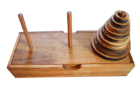 Turm-von-Hanoi Pagoda Denkspiel,Logikspiel mit 9 Scheiben