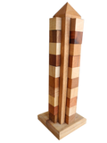 Wolkenkratzer-Sky-Tower-3-D-Puzzle-Knobelspiel aus Holz

