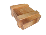 Verschlossene Holzkiste, Knobelspiel, Schatzkiste